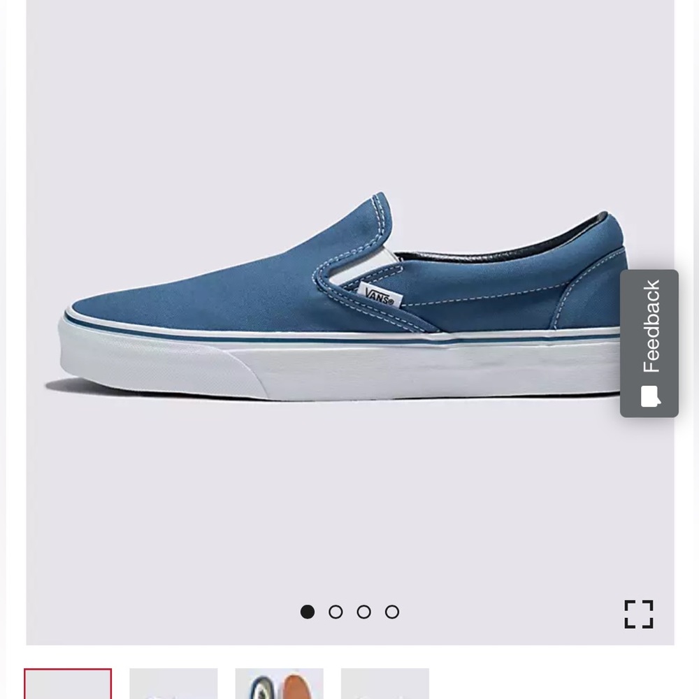 Vans Classic Slip on Navy Blue men’s 9 women’s 10.5